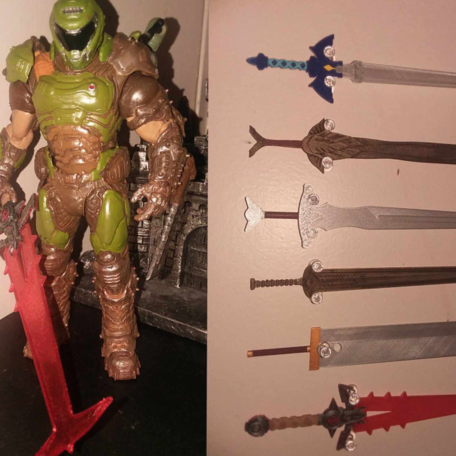 Doom Eternal Crucible Sword Action Figure Prop Birthday Etsy