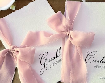 Elegant wedding vows with transparent inlay for the vows / wedding anniversary / marriage vows - Personalized + vow printing