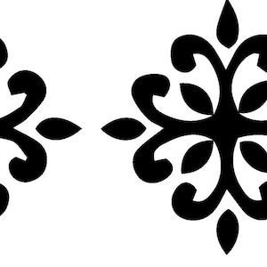 Stencil border mandala oriental Moroccan stencil airbrush