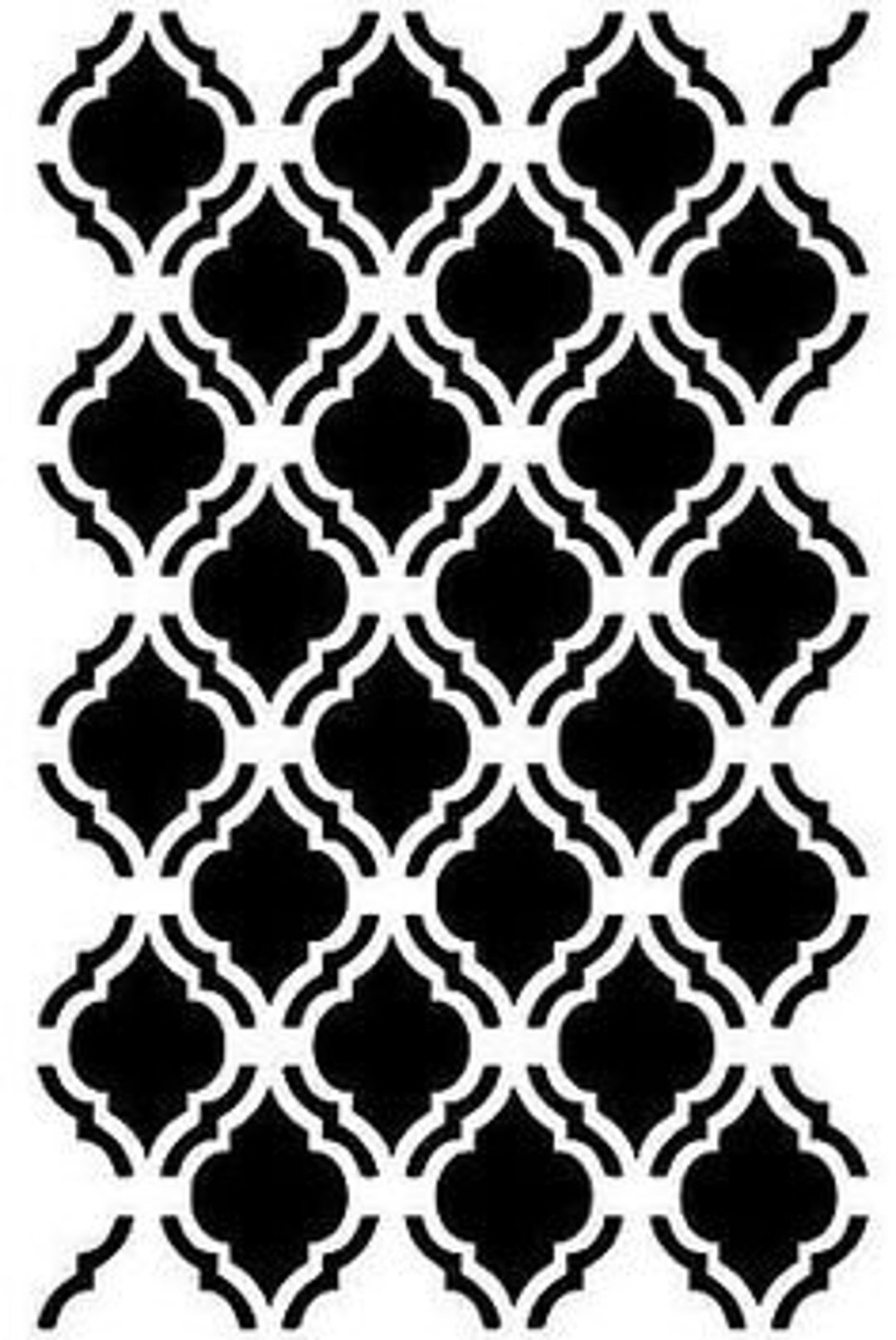 Stencil Moroccan Pattern Morocco Oriental Airbrush Etsy
