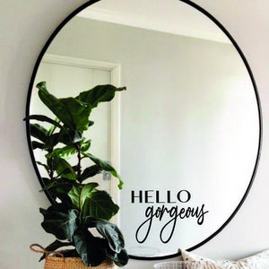 Mirror sticker, sticker for mirror, always positive, sticker mirror, personalizable sticker, home decor