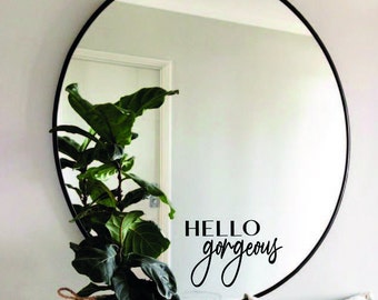 Mirror sticker, sticker for mirror, always positive, sticker mirror, personalizable sticker, home decor