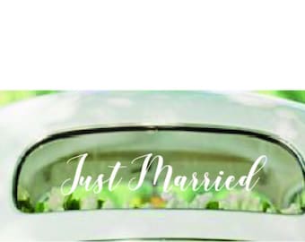 Adesivo Just Married, adesivo per auto, decorazione per matrimonio, adesivo per auto, decorazione per matrimonio, targa per matrimonio