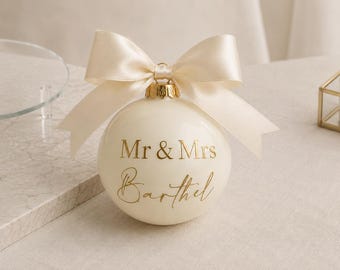 Weihnachtskugel  personalisiert, Christbaumkugel,  Weihnachtsschmuck Glaskugel, Glas,  6cm Weihnachtsbaumdeko ornaments personalised