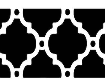 Pochoir bordure mandala pochoir oriental marocain aérographe