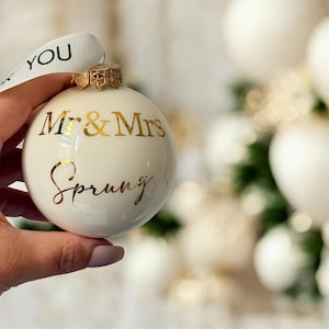Weihnachtskugel  personalisiert, Christbaumkugel,  Weihnachtsschmuck Glaskugel, Glas,  6cm Weihnachtsbaumdeko ornaments personalised