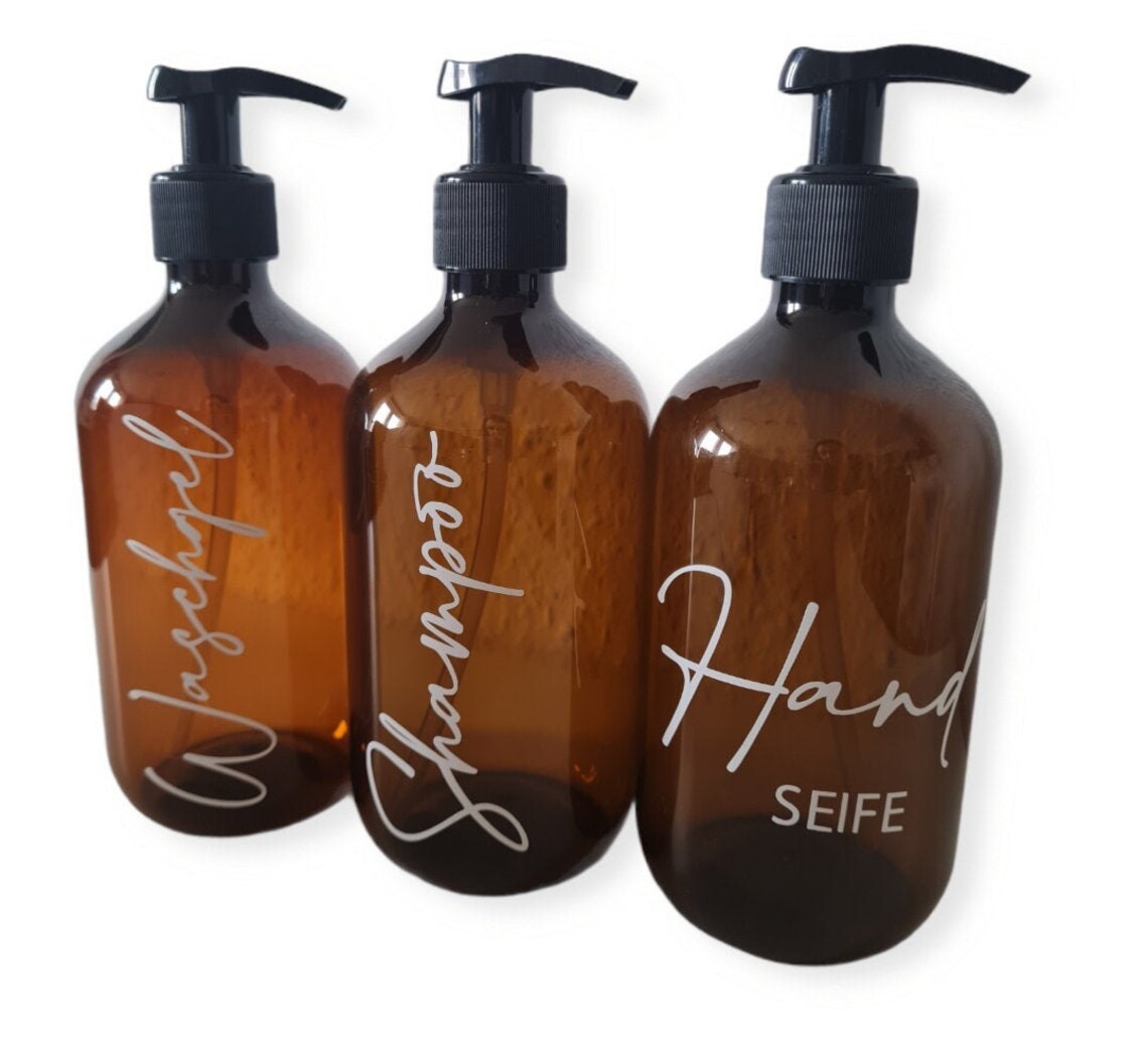 Soap Dispenser PET 500mlsticker Detergent Sticker Soap - Etsy UK