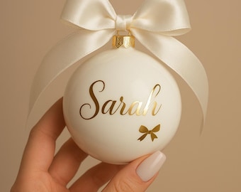 Weihnachtskugel 6cm , personalisiert, Christbaumkugel,  Weihnachtsschmuck Glaskugel, Glas,  6cm