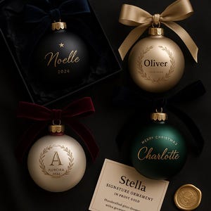 Weihnachtskugel 6cm , personalisiert, Christbaumkugel,  Weihnachtsschmuck Glaskugel, Glas,