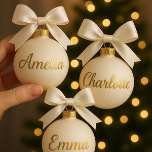 Weihnachtskugel 6 cm , personalisiert, Christbaumkugel,  Weihnachtsschmuck Glaskugel, Glas,