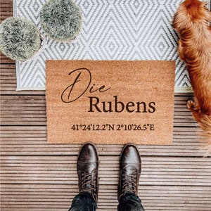 personalized coconut doormat coconut, coconut mat, printed, doormat with name walk in, doormat, personalized, hand-painted,