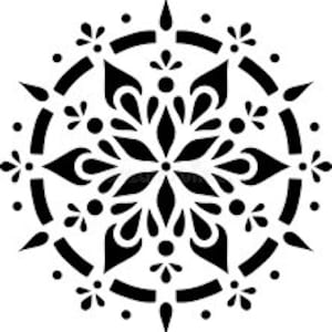 Stencil Ornament, Mandala, Moroccan stencil oriental wall tattoo, wall decor Active Photos