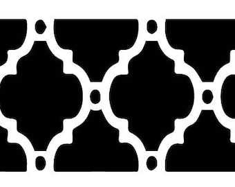 Pochoir bordure mandala pochoir oriental marocain aérographe