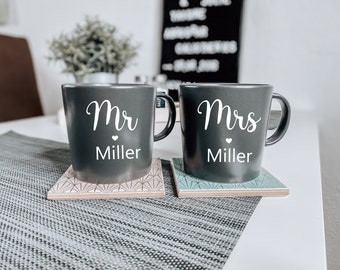 Wedding cup, cup, Mr & Mrs, wedding, couple cup, personalized, coffee cup, coffee mug