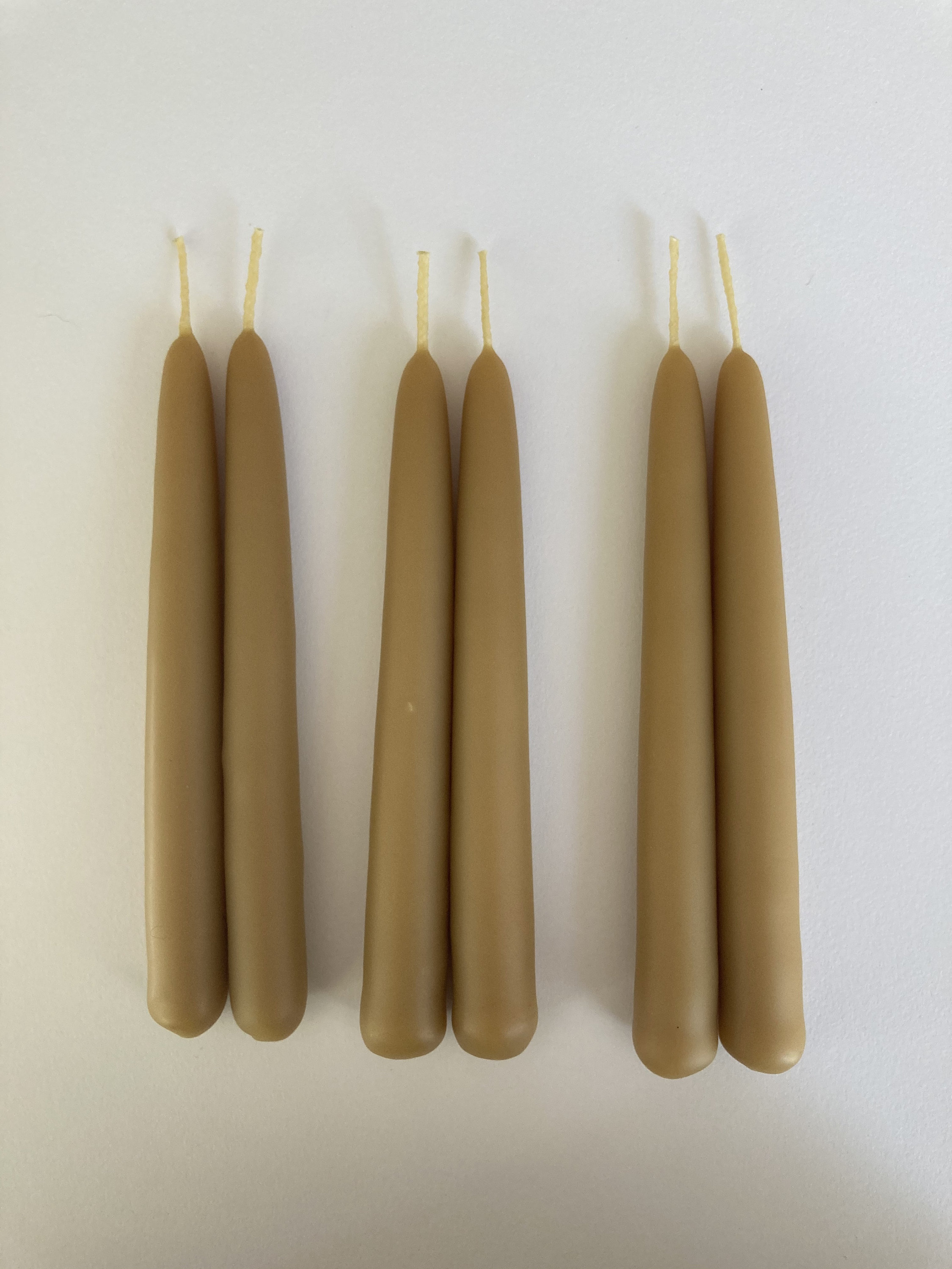 Beeswax Candles Pair HandDipped Etsy