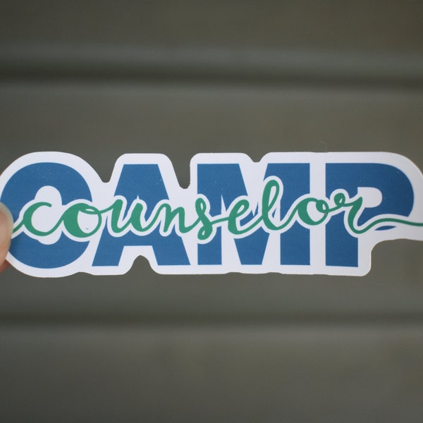 Camp Counselor Sticker - Camp Counselor - Camp - Laptop Sticker - Water Bottle Sticker