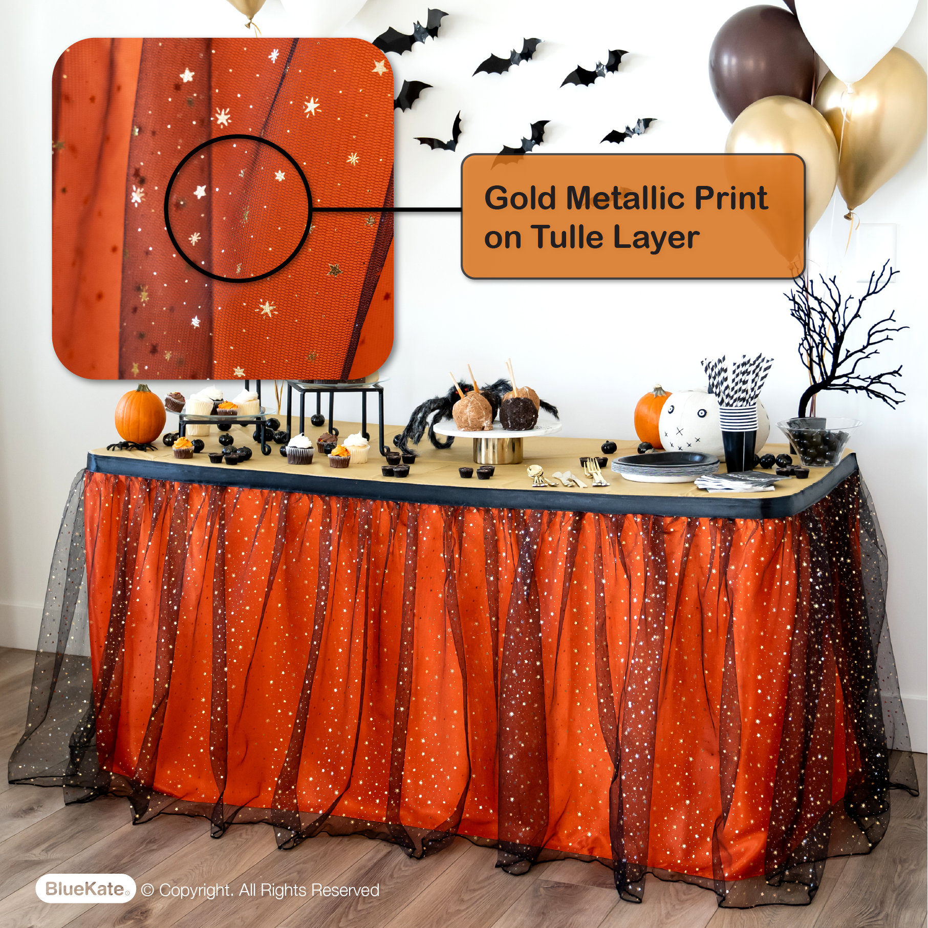 Orange Tulle Table Skirt Tutu Table Skirt. Party Table Decoration. Halloween Decorations Indoor Table Decor Halloween Wedding Decorations Etsy