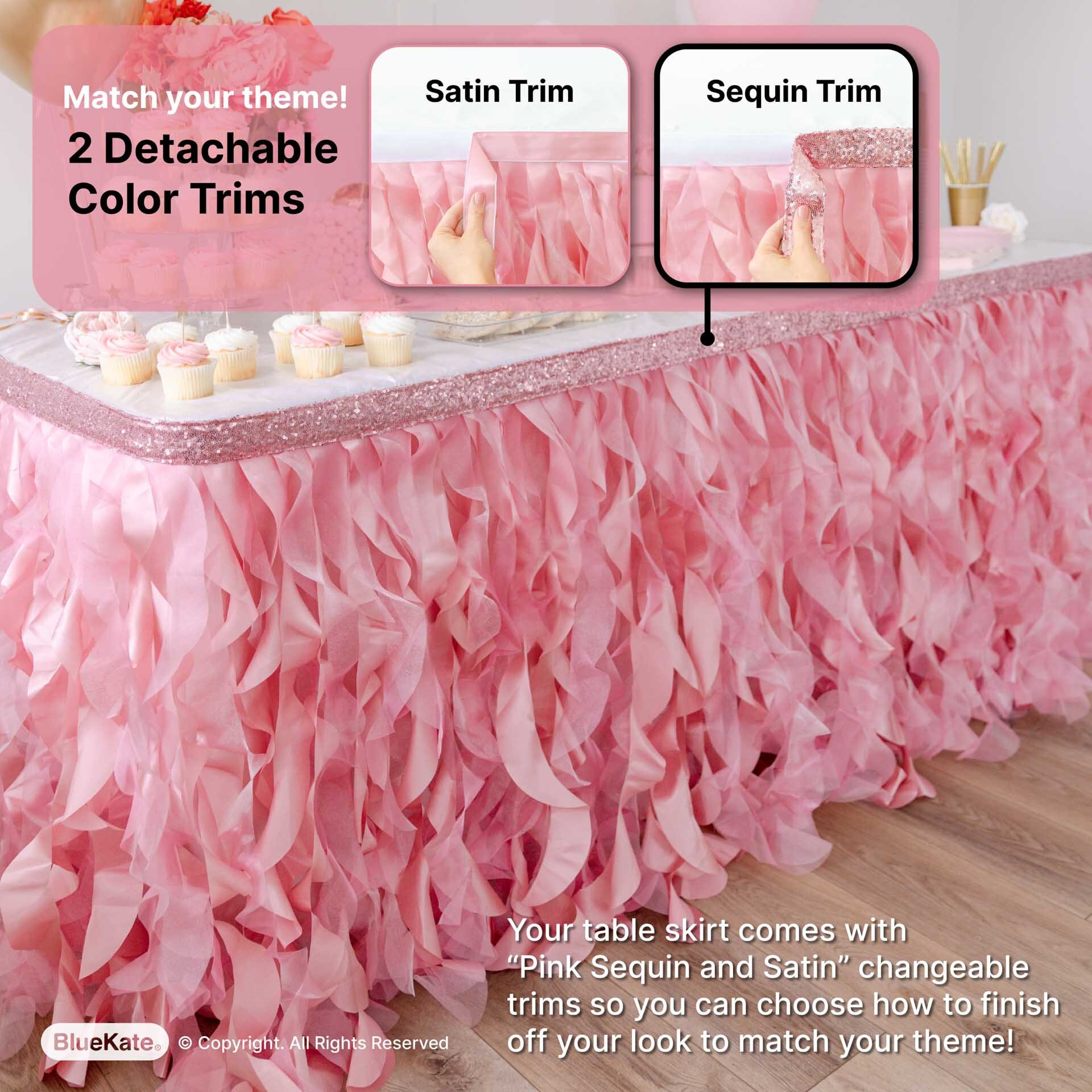 14ft Tulle Table Skirt White Tutu Table Skirt Tablecloth For Rectangle Tables 2 Layer Tulle Fluffy Table Skirting For Wedding Bridal Baby Shower Party