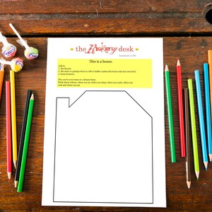 Design A House Activity Sheet