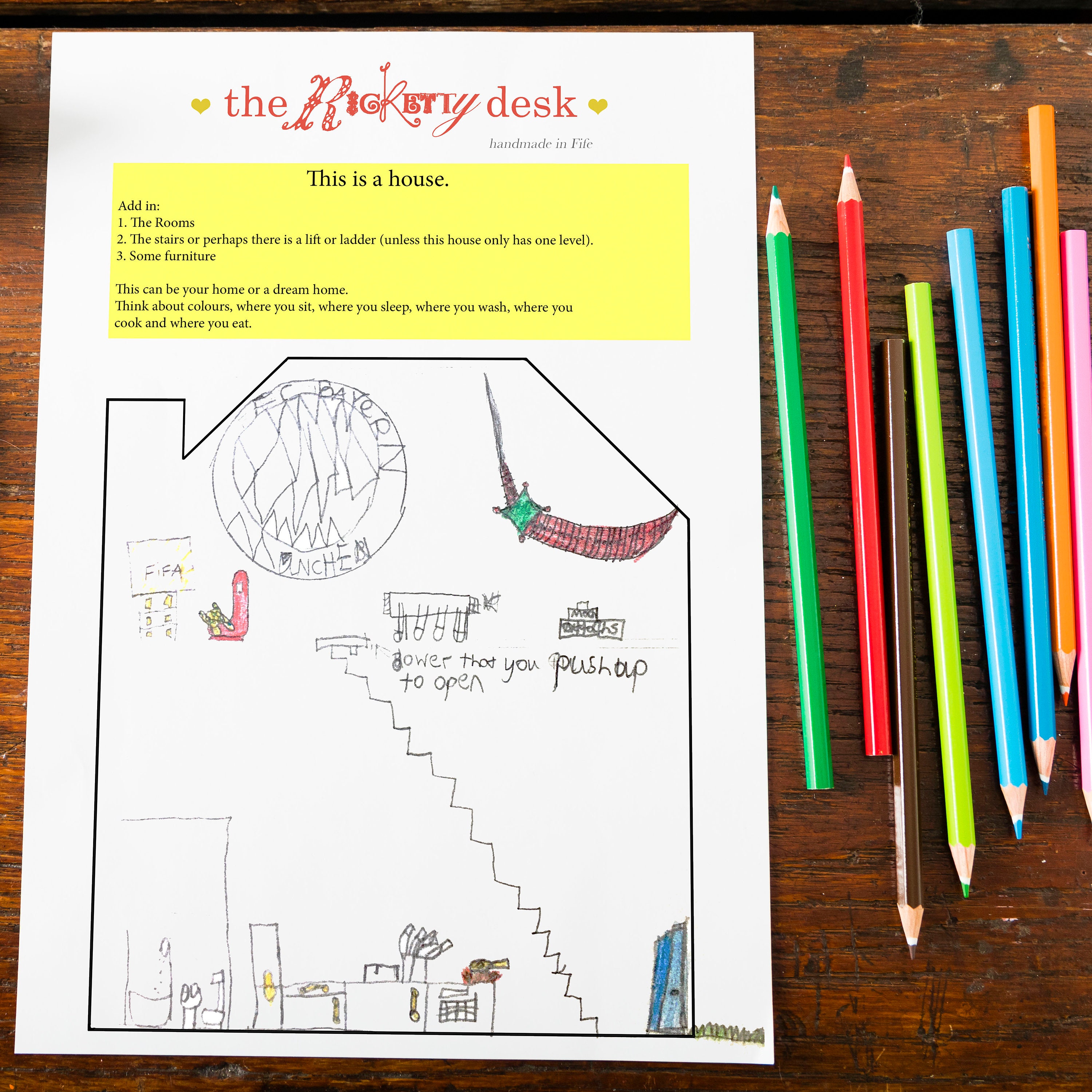 Design A House Activity Sheet | Etsy