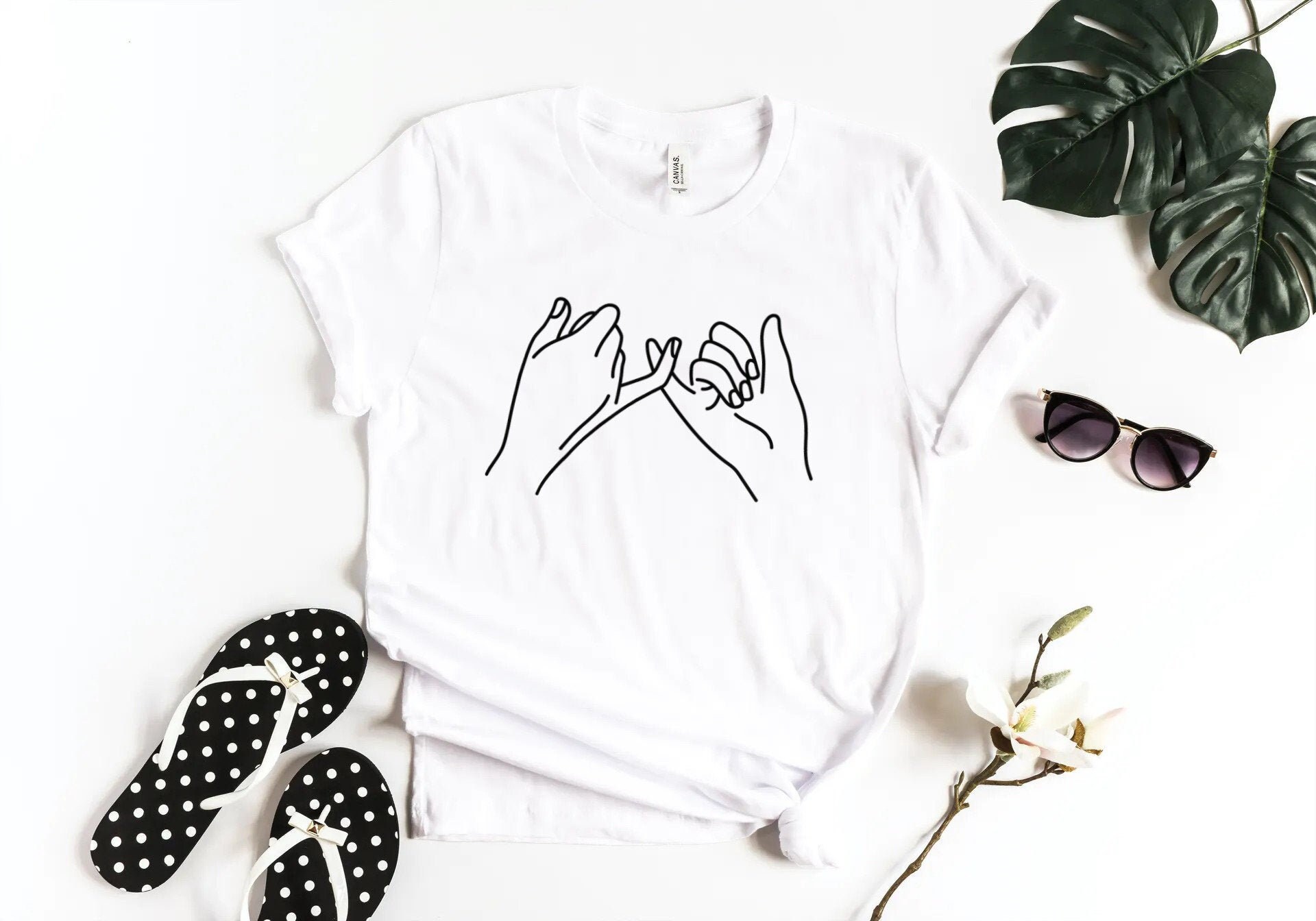 Pinky promise Best friend gift Best Friend t shirt bestie Etsy