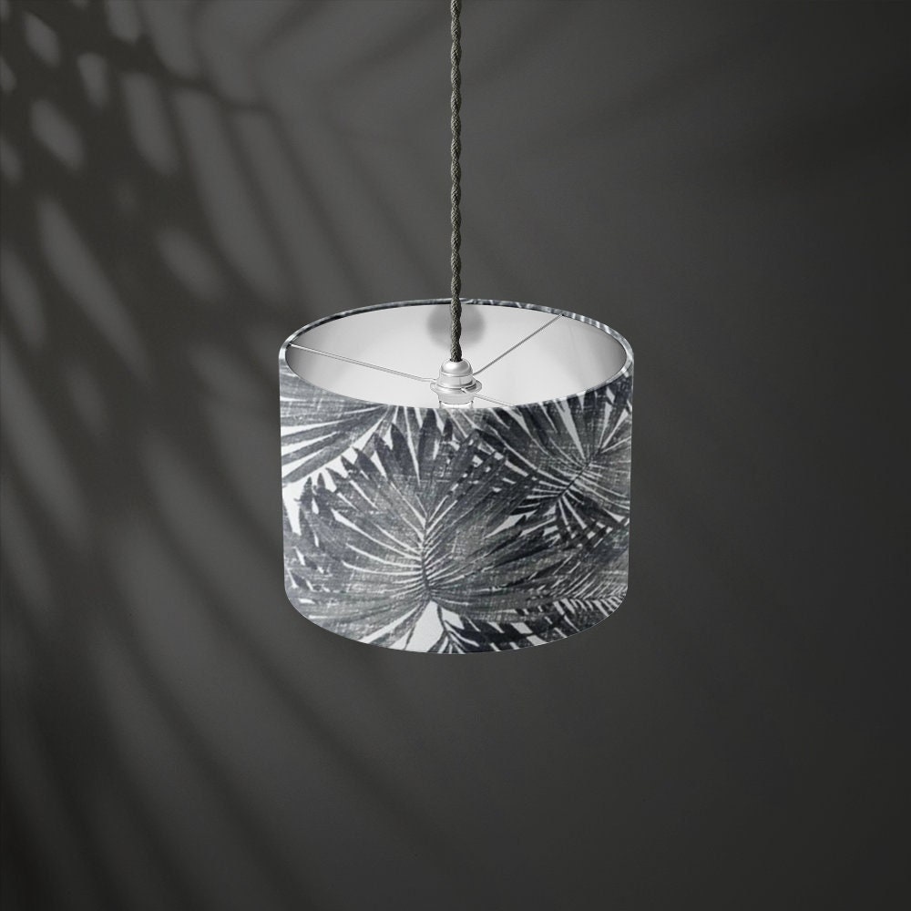 Black and White Drum Lamp Shade - Etsy