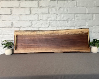 ENORME tabla de charcutería de nogal Live Edge de 3 pies de largo única