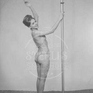 Vintage Pole Dancer - Reprint from Original Negative