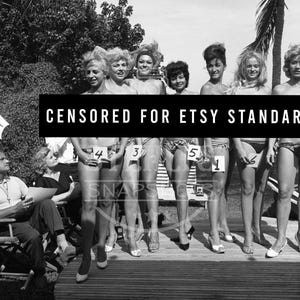 Maria Stinger Topless Beauty Contest by Bunny Yeager - Reprint from Original Negative