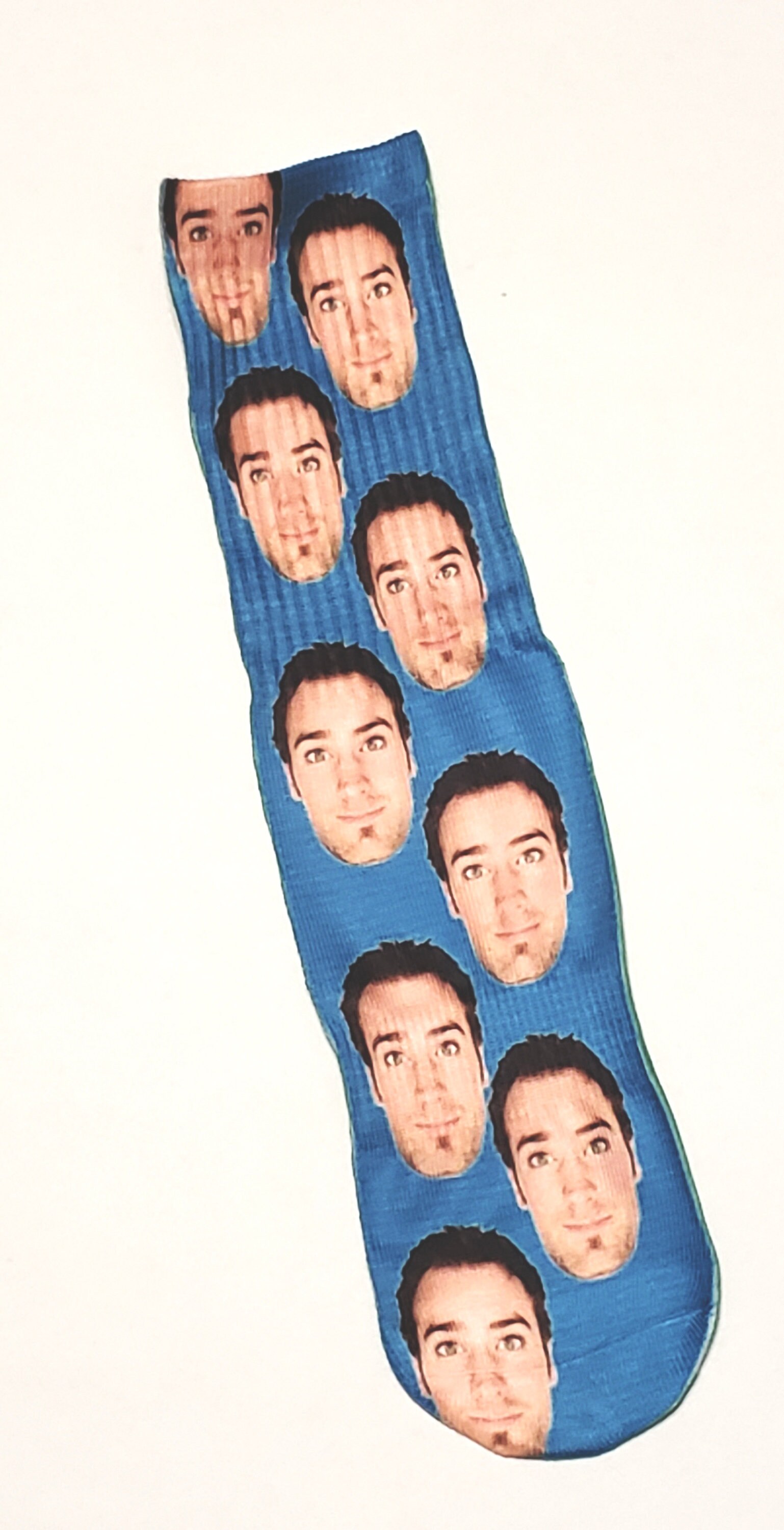 Custom Face Socks Pet Face Socks With Background Colours Mom Face Socks Custom Printed Face Socks Pet Face Pet Portrait Man Face Sock