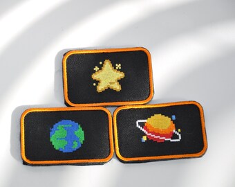 Space Patch Pack - 3x2'' Embroidery with Velcro Backing