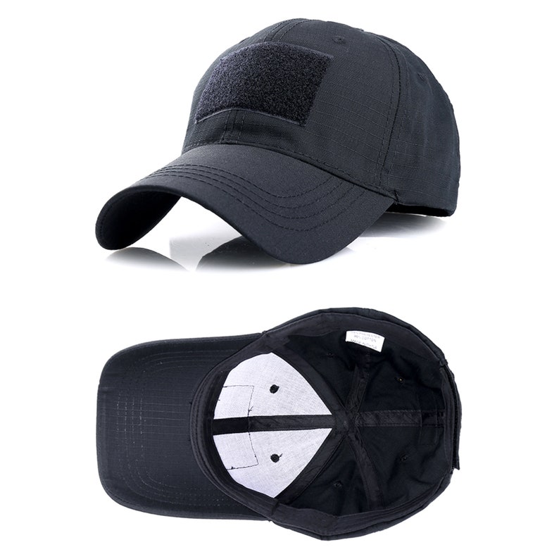 Velcro Hat Removable Patch Your Choice of Velcro Interchangeable Embroidered Patch & Cap Color image 7
