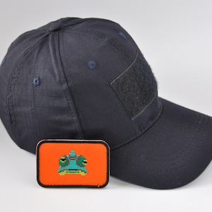 Velcro Hat Removable Patch Your Choice of Velcro Interchangeable Embroidered Patch & Cap Color image 4