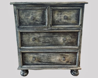 Rustic distressed chest of drawers