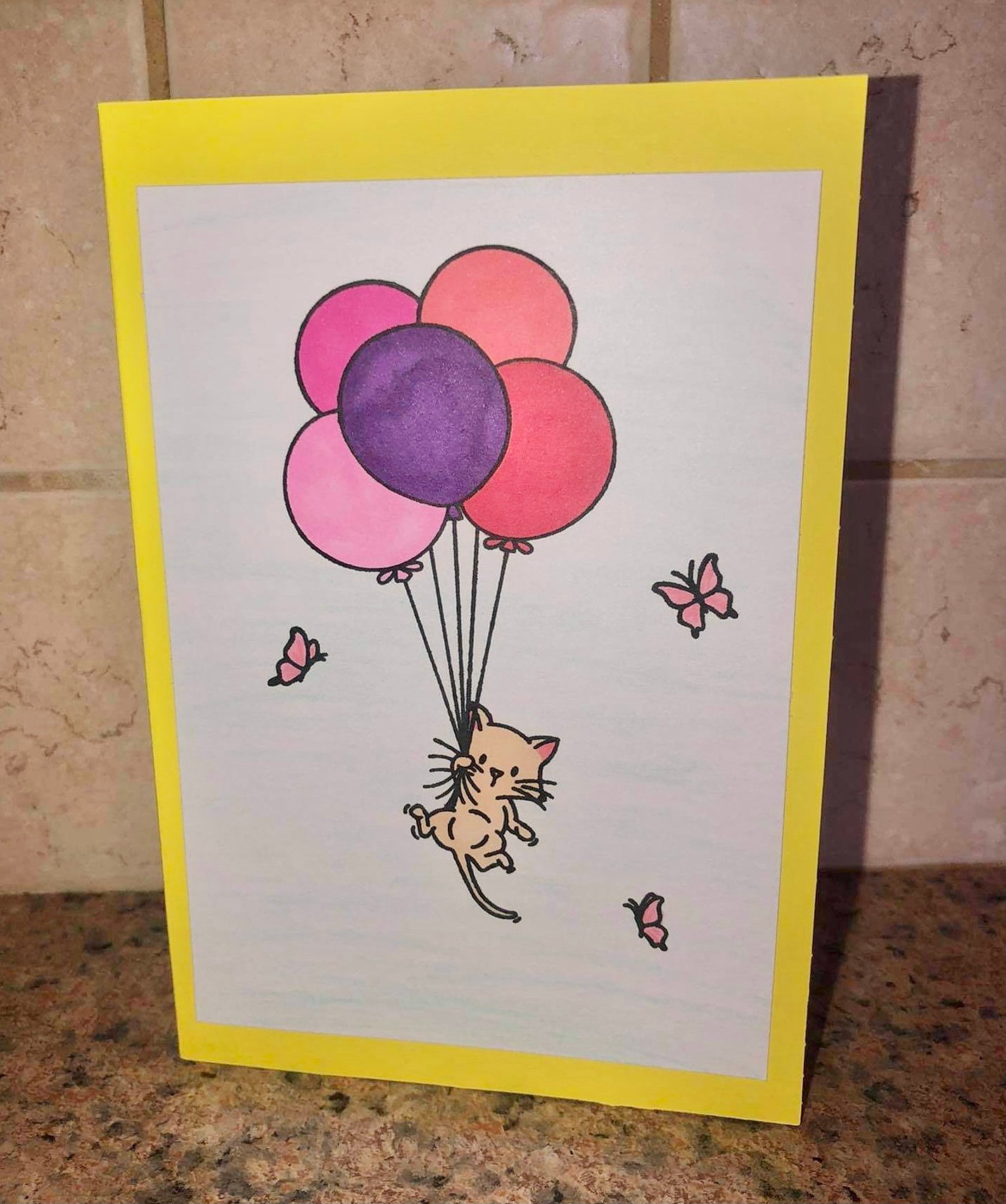 Handmade Charity Greeting Cards for Cat Lovers Birthday Card Etsy