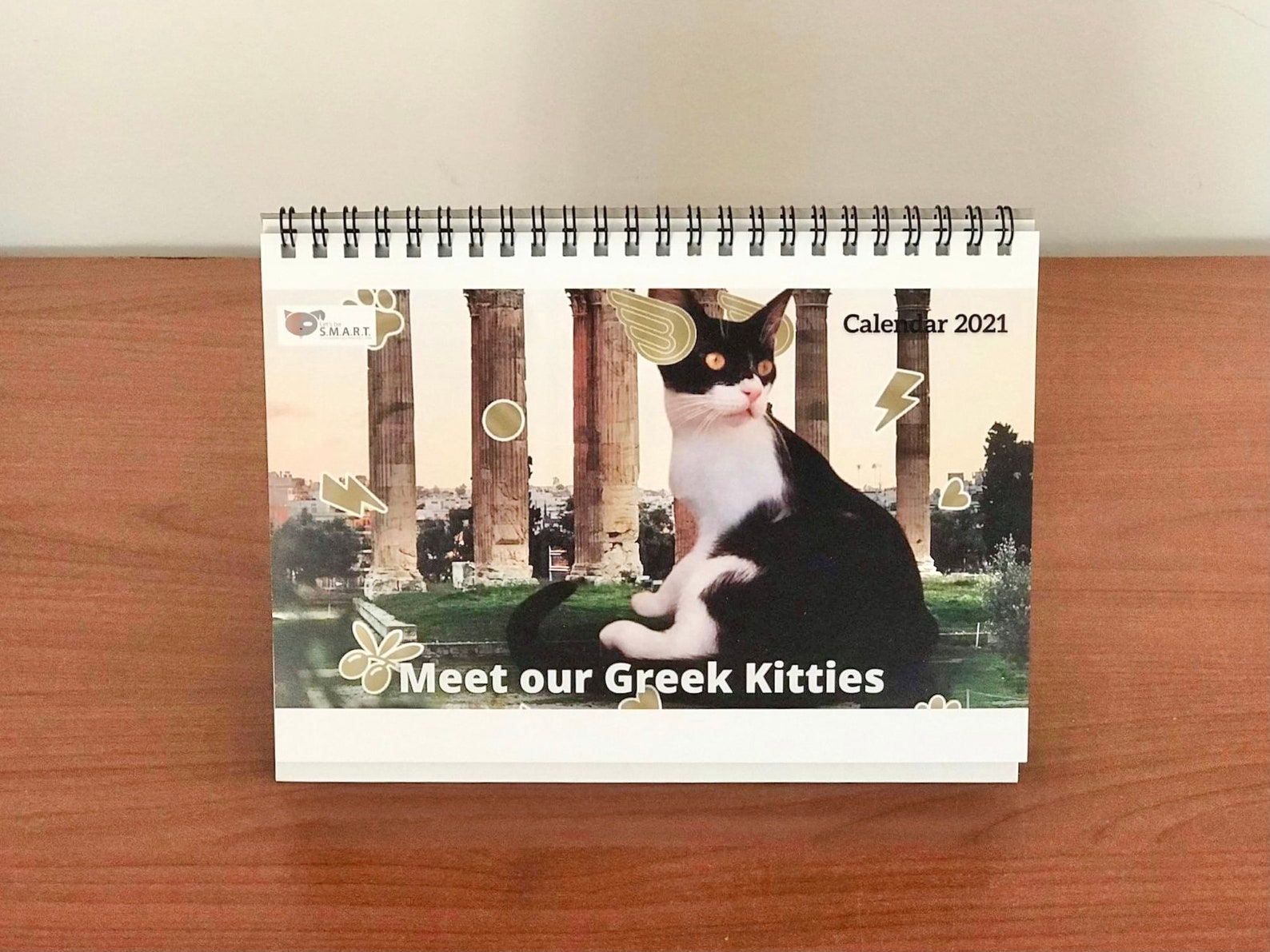 Charity Cat Calendar 2021 Greek cat lover calendar calendar Etsy