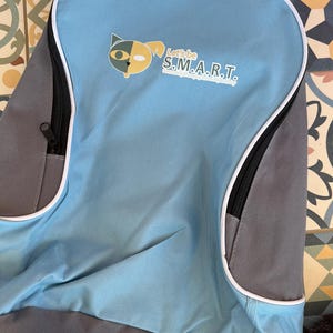 Sac à dos bleu, sac à dos moyen avec fermetures éclair, sac à dos moyen, sac de sport, sac de voyage, cartable