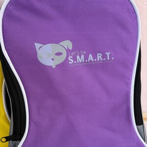 Sac à dos violet, sac à dos moyen avec fermetures éclair, sac à dos moyen, sac de sport, sac de voyage, cartable