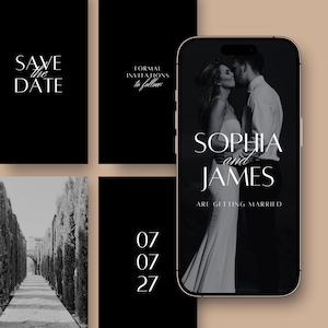 Modello di invito video Save The Date Video Save The Date elettronico Save The Date