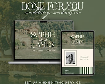 Custom Wedding Website and Full Editing | Canva Wedding Website Designed and Personalized for You | Destination Wedding Website
