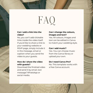 Wedding Invitation Video Template Digital Wedding Reception Invite image 6
