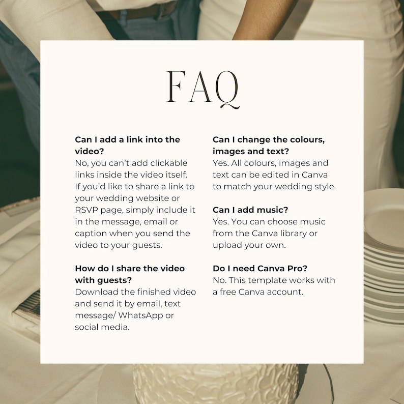 Wedding Invitation Video Template Digital Wedding Reception Invite image 6