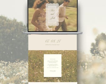 Lace Wedding Website Template
