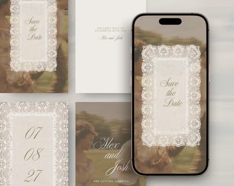Lace Save the Date Video Template