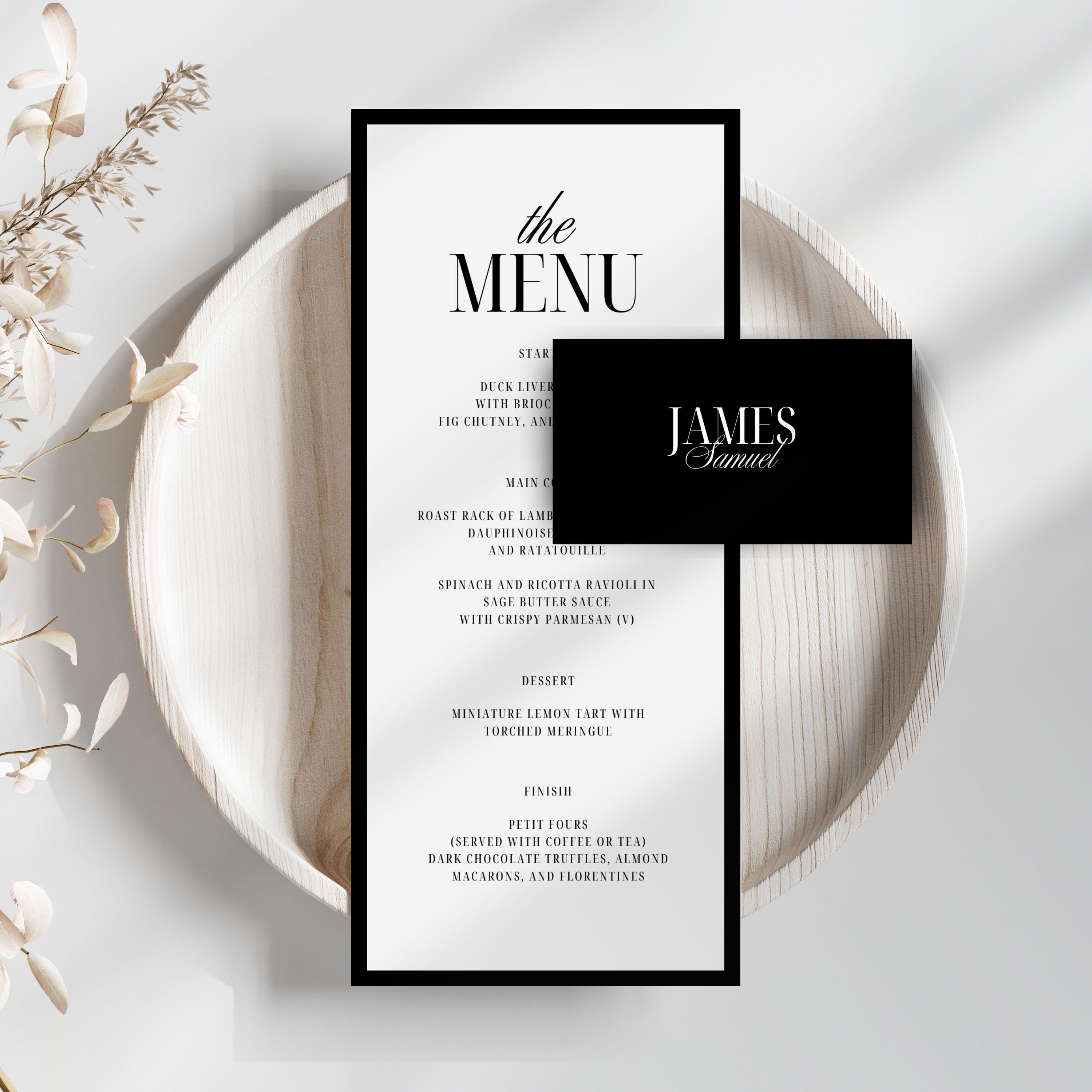 Buy Wedding Menu With Name Online In India - Etsy India