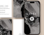 Wedding Invitation Video Template Digital Wedding Reception Invite