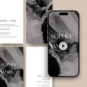Wedding Invitation Video Template Digital Wedding Reception Invite