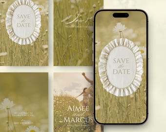 Save The Date Digital Video Wedding Invitation Template