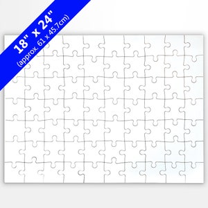 Blank 18x24 Jigsaw Puzzle 70 Pieces image 1