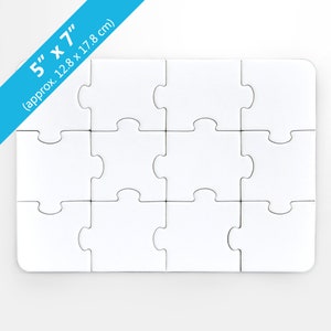 5X7 Blank Invitation Puzzle (12 Pieces)